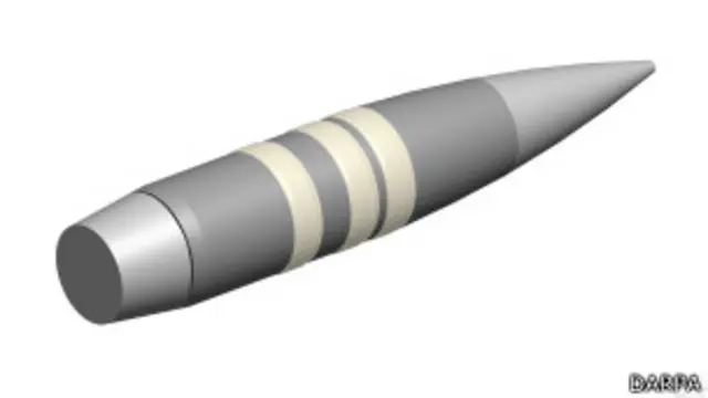 Prototipo de bala de la DARPA
