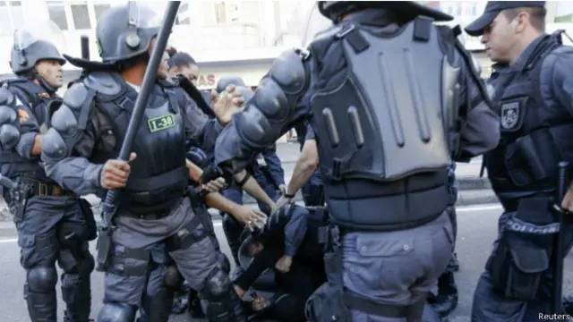 Polícia na final da Copa do Mundo no Rio