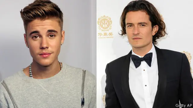 Justin Bieber y Orlando Bloom