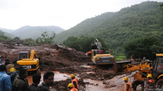 भीमशंकर में भूस्खलन (तस्वीर नितिन लवाटे)
