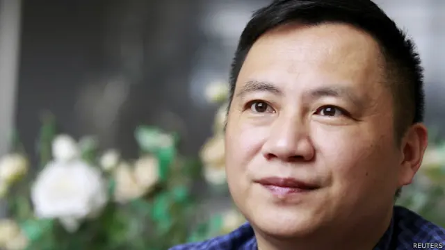 王丹在台北接受采访（21/5/2014）