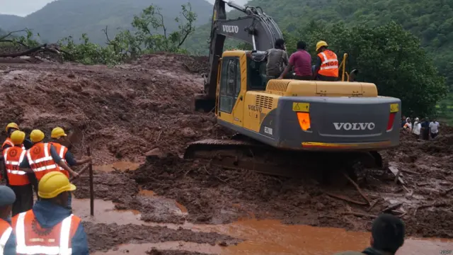 पुणे भूस्खलन, बचाव कार्य, एनडीआरएफ़