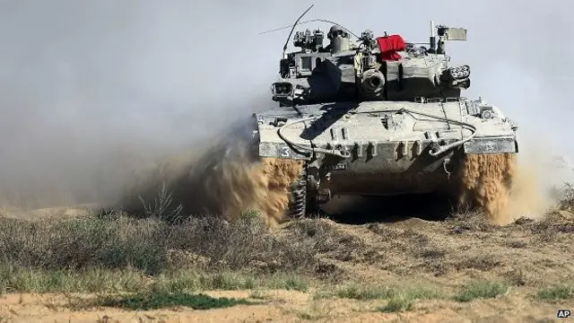 Tanque israelí