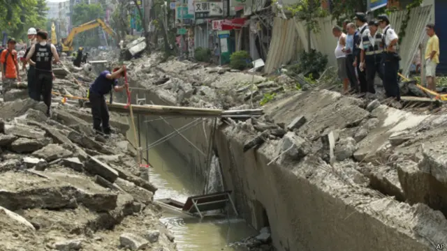 高雄市的地下管路爆炸死傷持續上升