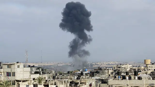استهدفت قصف إسرائيلي رفح بجنوب قطاع غزة