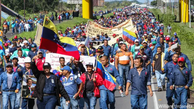 Protestas en Guayana