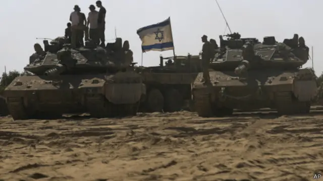 加沙地带附近的以军