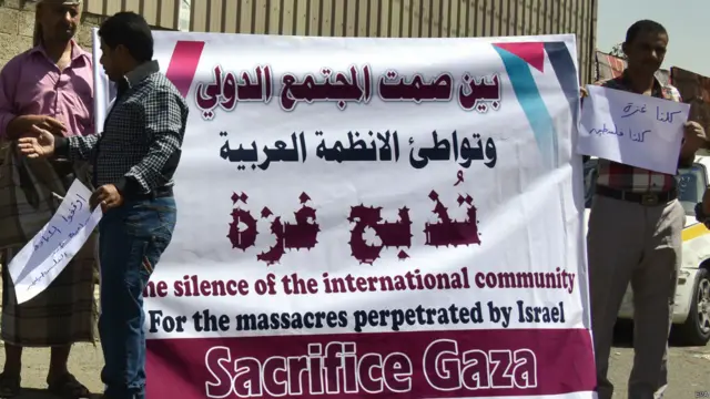 Yaman, protes Gaza Israel