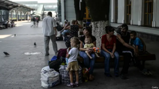 Беженцы из Донецка