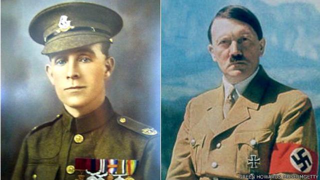 英国士兵亨利·坦迪和希特勒