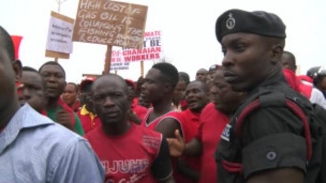 Une manifestation contre la vie chère au Ghana (Archive)