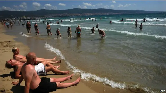 Российские туристы в Болгарии