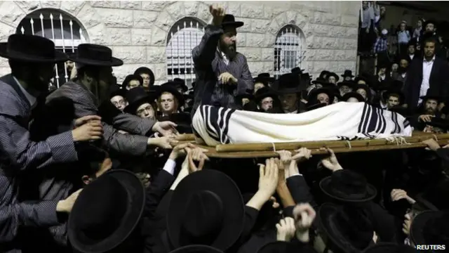 Tang lễ của một người Israel bị một tài xế Palestine giết chết hôm 4/8