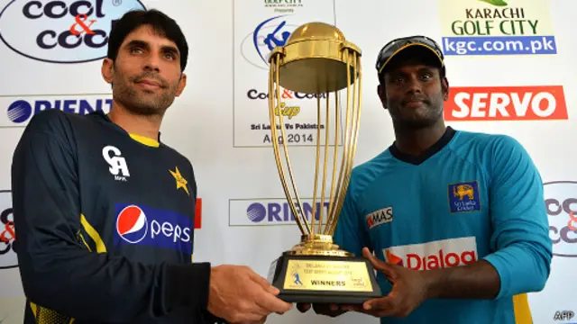 پاکستان د وروستي اور په پنځم بال د شاهد اپریدي د یوې څلوریزه پر مټ میچ وګاټه.