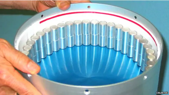 recipientes que contienen cenizas que serán lanzadas al espacio