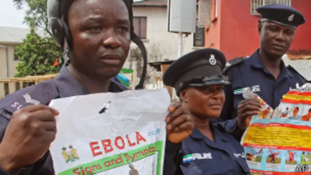 Policías en Sierra Leona