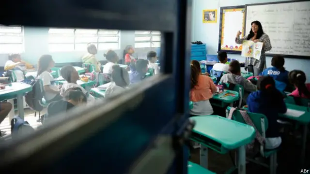 Sala de aula no Rio de Janeiro