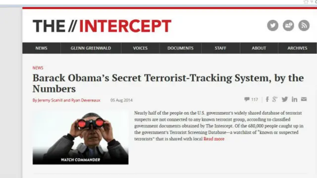 「攔截」網站近日發表了一份長達12頁、經格林沃爾德編輯的文件