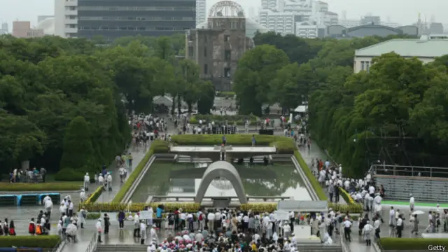 廣島官民舉行紀念廣島原子彈爆炸69週年儀式(06/08/2014)