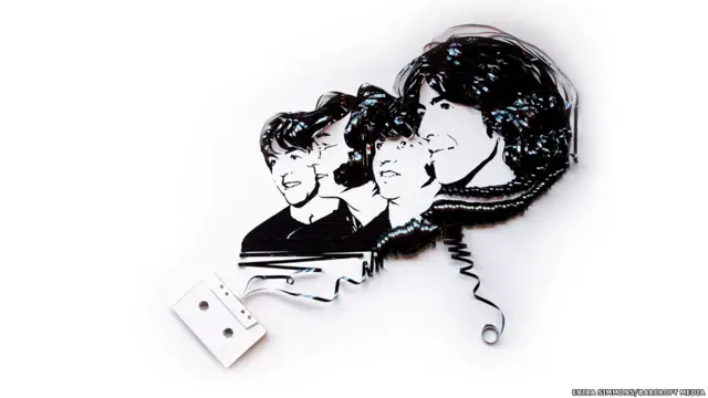 وعكفت الفنانة، البالغة من العمر 30 عاما، على هذا المشروع مدة 6 أعوام. وفي هذه اللوحة، صورة لأعضاء فرقة البيتلز الموسيقية.