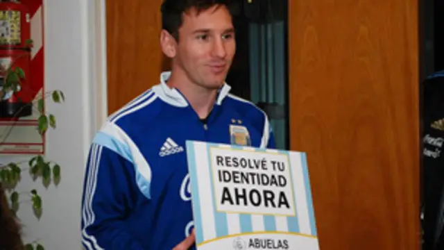 Deportistas como Messi y otras celebridades han apoyado a la organización. Foto: Manuel Barbosa/Abuelas.