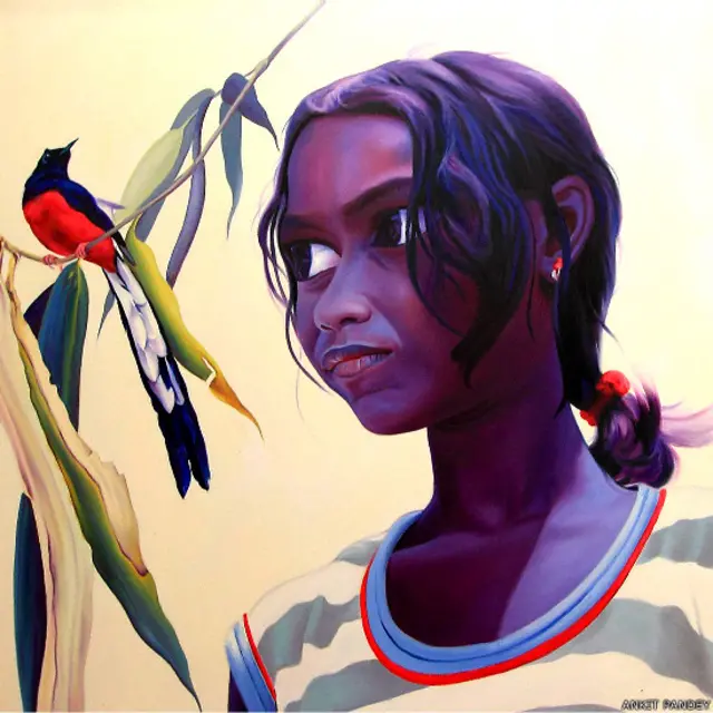 ललित कला अकादमी, 60वीं वर्षगांठ, भारतीय कलाकारों की पेंटिंग प्रदर्शनी