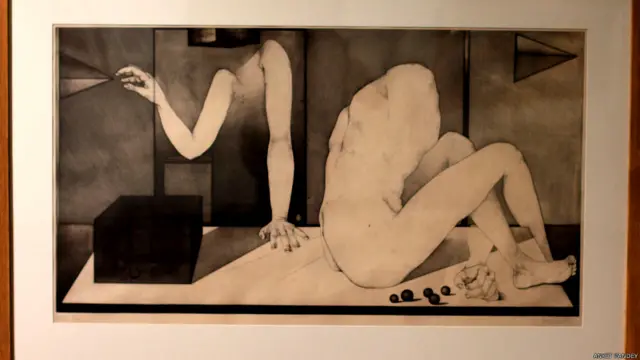 ललित कला अकादमी, 60वीं वर्षगांठ, भारतीय कलाकारों की पेंटिंग प्रदर्शनी