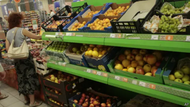 روسیه سالانه میلیاردها دلار میوه و سبزیجات از اتحادیه اروپا و آمریکا وارد می‌کند