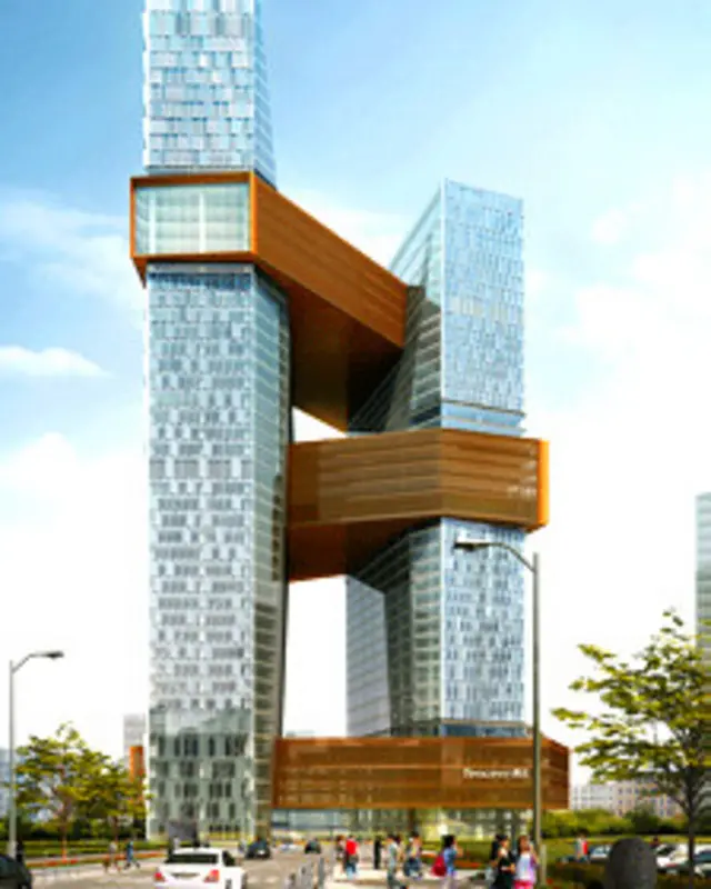 Ilustración de la nueve sede de la empresa Tencent