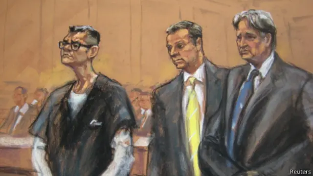 Gambar Rudy Kurniawan di pengadilan