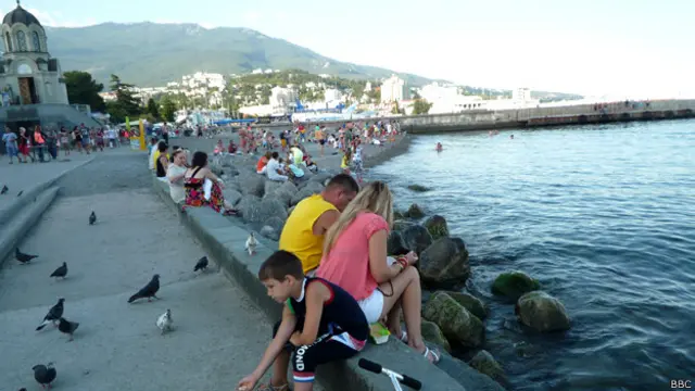 На променаде в Ялте