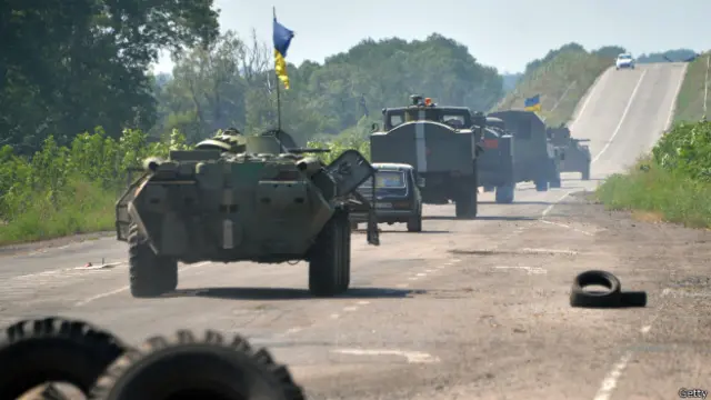 Tanques ucranianos en Luhansk