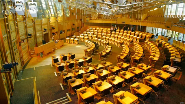 برطانوی حکومت کے زیر ِ انتظام سکاٹش پارلیمنٹ میں 129 سیٹیں ہیں۔ برطانوی حکومت نے آزادی کے عمل کو روکنے کے لیے سکاٹش پارلیمان کو غیر جانبدار بنانے کی پیشکش کی ہے۔