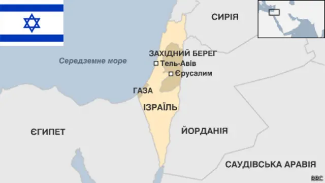 Карта Ізраїлю