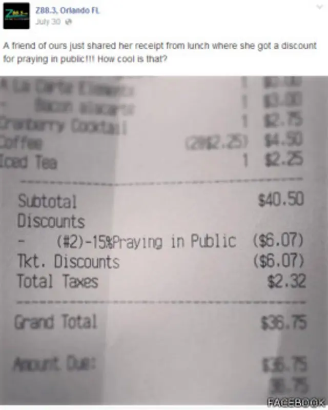 Diskon secara mengejutkan muncul di struk. 