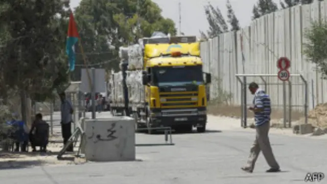 Cruce fronterizo entre Gaza e Israel