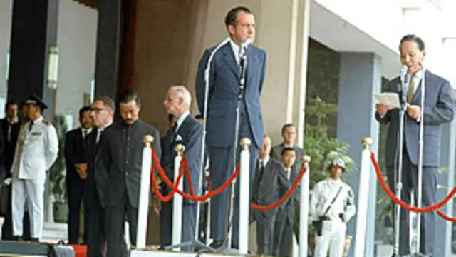Hai tổng thống Richard Nixon và Nguyễn Văn Thiệu tại Dinh Độc lập 30/07/1969