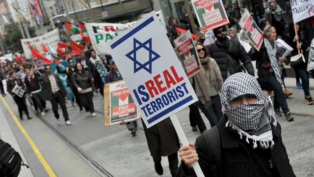 Protesta en Melbourne, Australia