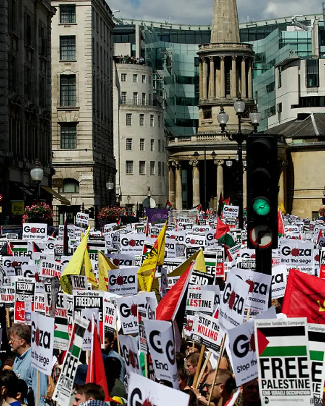 Protesta en Londres, Inglaterra