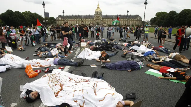 Protesta en París, Francia