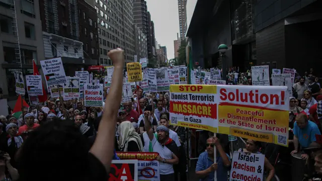 Protesta en Nueva York, EE.UU.