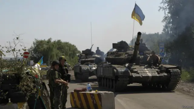 Танки в Дебальцево