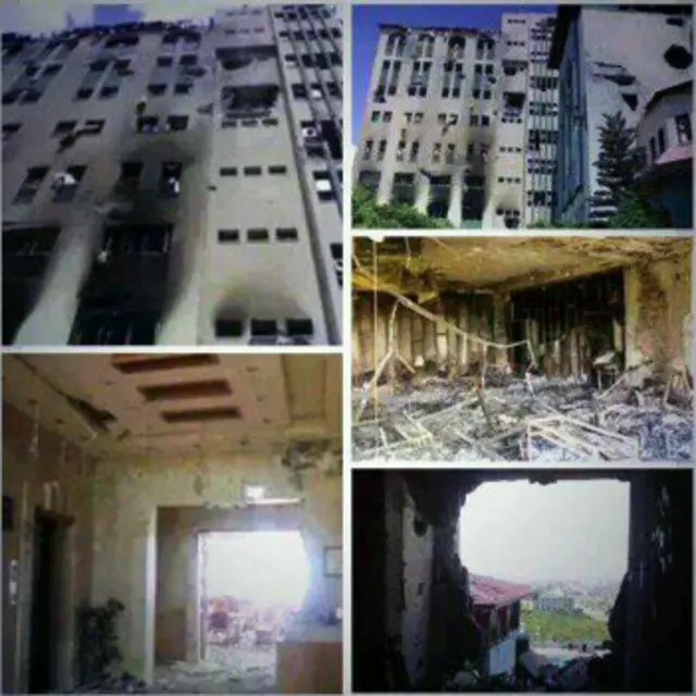 "اینجا دانشگاه من بود. آنها نمی‌دانند که این ساختمان فقط منبع دانش و تفکر است نه چیز دیگر"