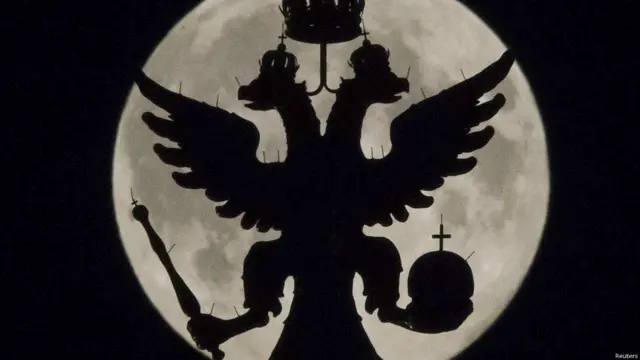 La superluna en Moscú