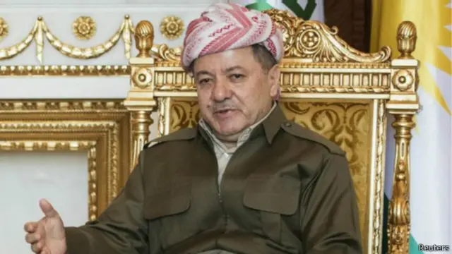 طالب زعيم إقليم كردستان العراق مسعود برزاني بدعم عسكري من المجتمع الدولي.