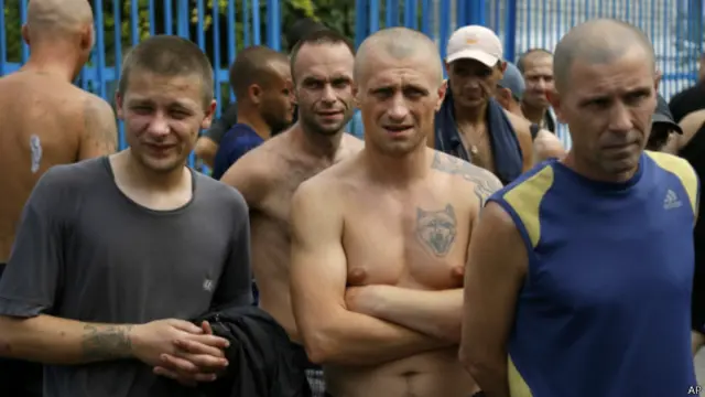 Заключенные донецкой колонии