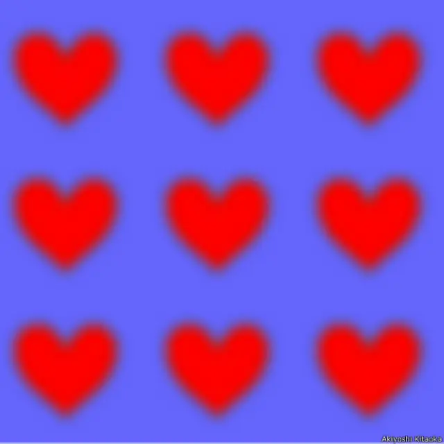 "Comencé a crear una colección de imágenes para estimular visualmente macacos en un estudio fisiológico, porque me dedicaba a investigaciones en neurociencia", le relató Kitaoka a la BBC.