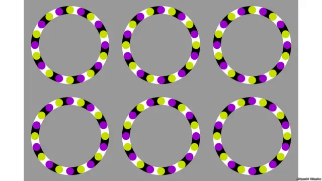 Kitaoka explica que son las imperfecciones de la visión las que nos dan la sensación de que las imágenes se mueven.