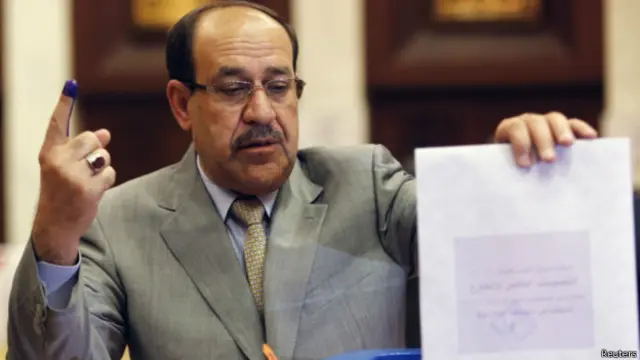 نوری مالکی در انتخابات پارلمانی عراق در ماه آوریل پیروز شد 