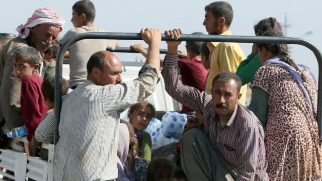 Desplazados yazidíes